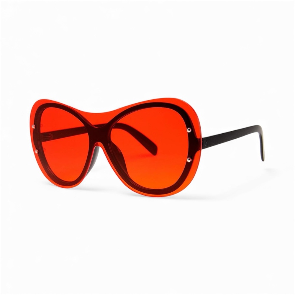ASOS AJ Morgan red oversized big frame fashion sunglasses